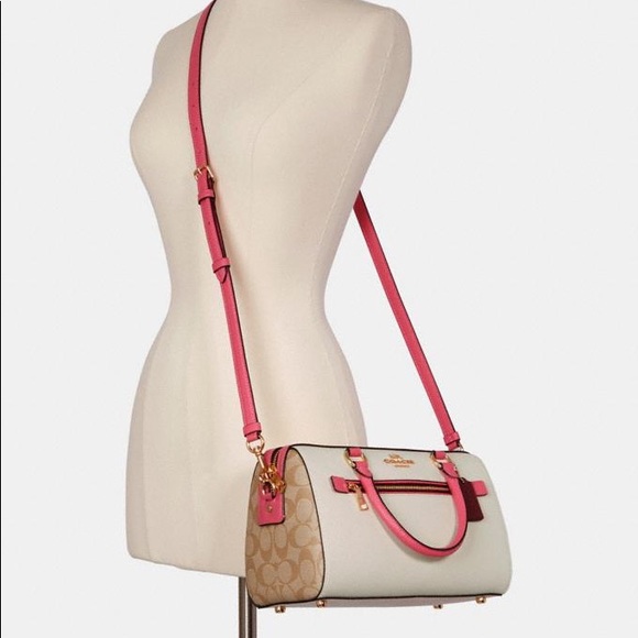 NWT Coach Rowan Satchel in Colorblock Signature 🎀 - Picture 13 of 13